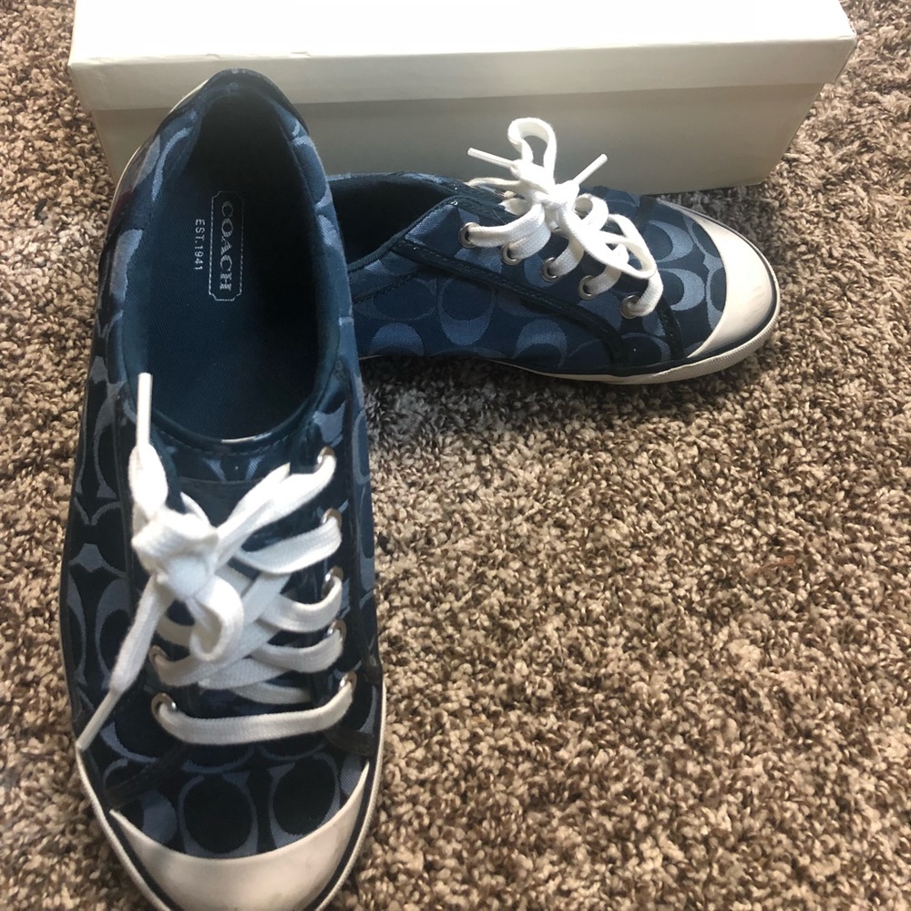 Coach Blue Tennis Shoes